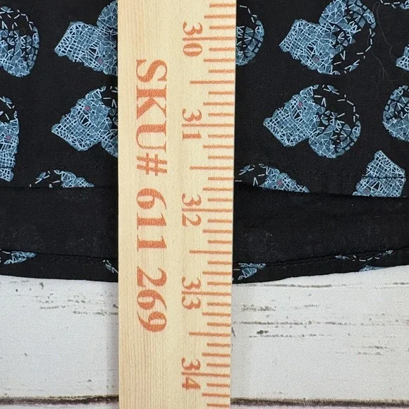 Robert Graham Short Sleeve Shirt Mens XL Graphic Skull Print